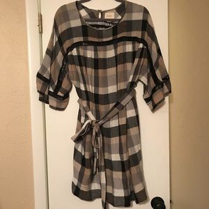 Maeve Anthropologie Fall Plaid Dress